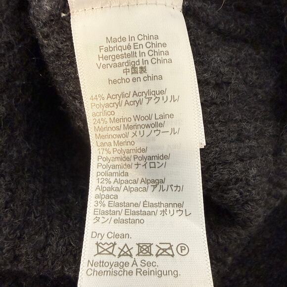 J.Crew Wool Blend Half-Zip Sweater | Gray Unisex Minimalist Ribbed | M - Picture 6 of 10